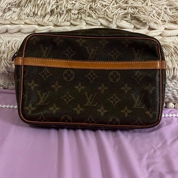 Louis Vuitton set of 2 clutch crossbody bags Compiegne 23 and Marly dragonne - Picture 1 of 16